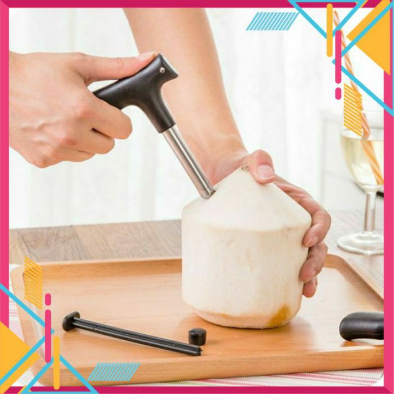 DỤNG CỤ KHUI DỪA 💥 FREESHIP 💥 KHUI DỪA BẰNG INOX SIÊU TỐC ĐA NĂNG