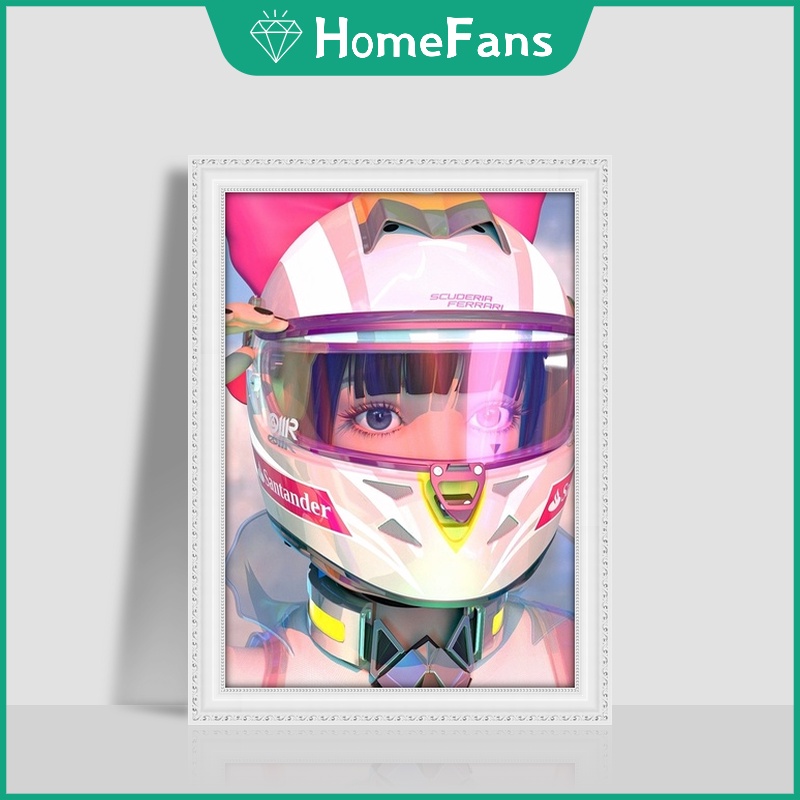 Bộ Tranh Đính Đá 5D Hạt Tròn Tự Làm 30x40cm Trang Trí Nhà Cửa