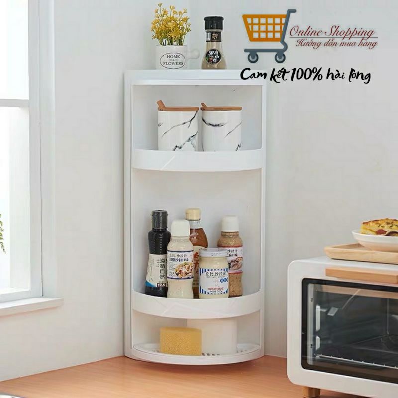 Kệ Góc Nhà Tắm Xoay 360 Độ 3 Tầng Chính Hãng, Thiết Kế Sang Trọng, Tiện Nghi