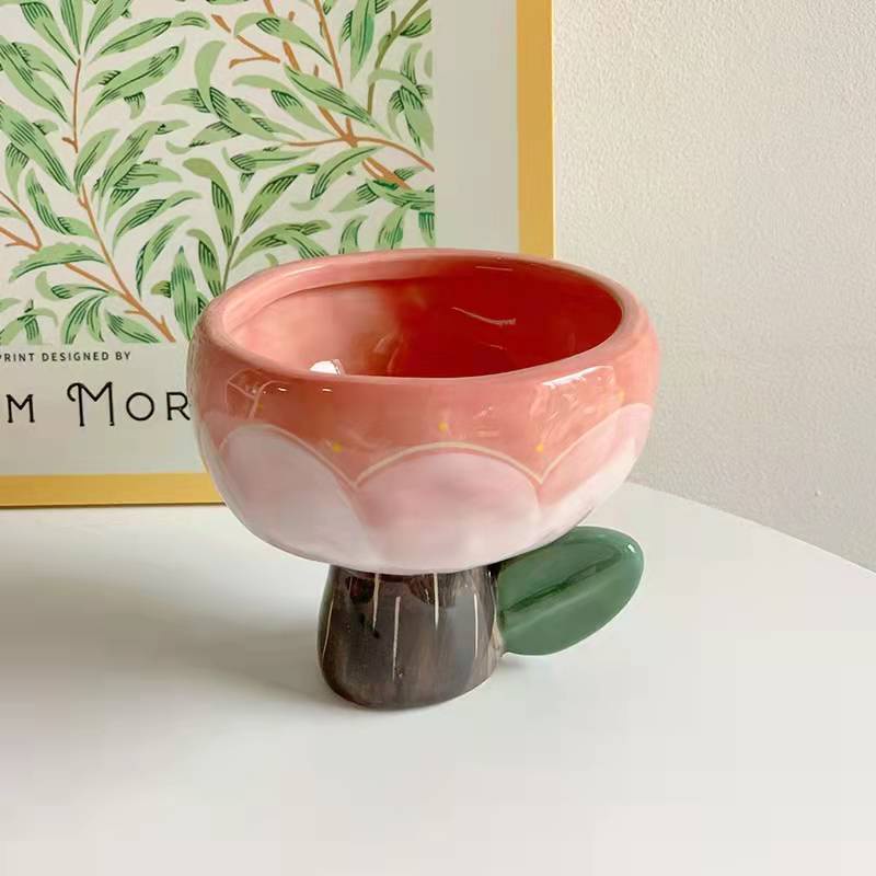 Tô Hình Hoa Tulip Thủ Công Dùng Để Trang Trí Ly Tách Trà