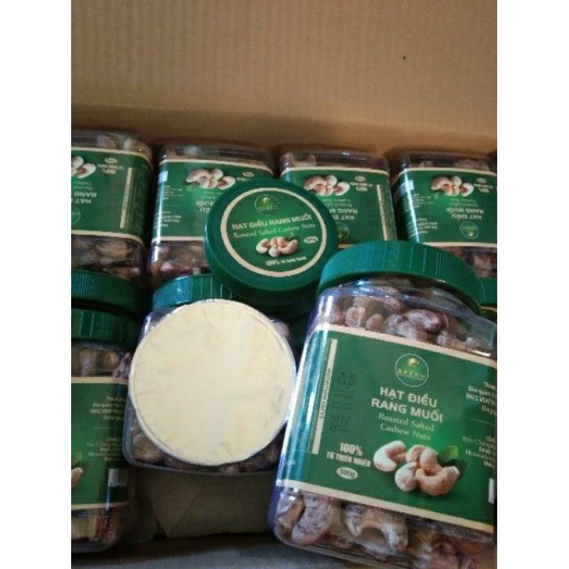 500G Hạt Điều Nguyên Bình Phước Rang Củi - Hạt điều rang muối