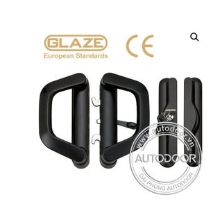 Tay nắm chữ D 2 cánh dùng cho cửa nhôm, ruột liền