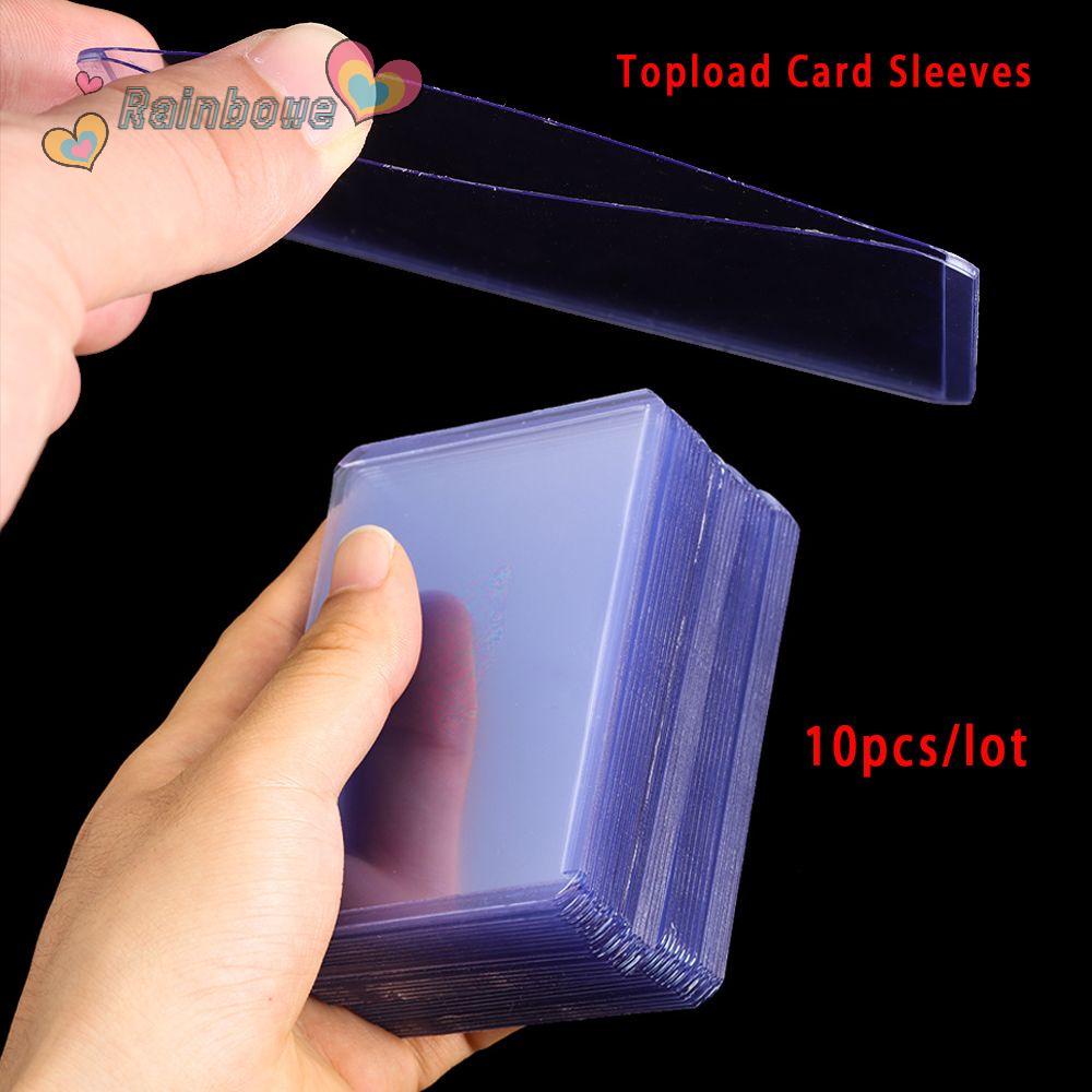 Set 10 bao đựng thẻ nhựa trong suốt tiện lợi