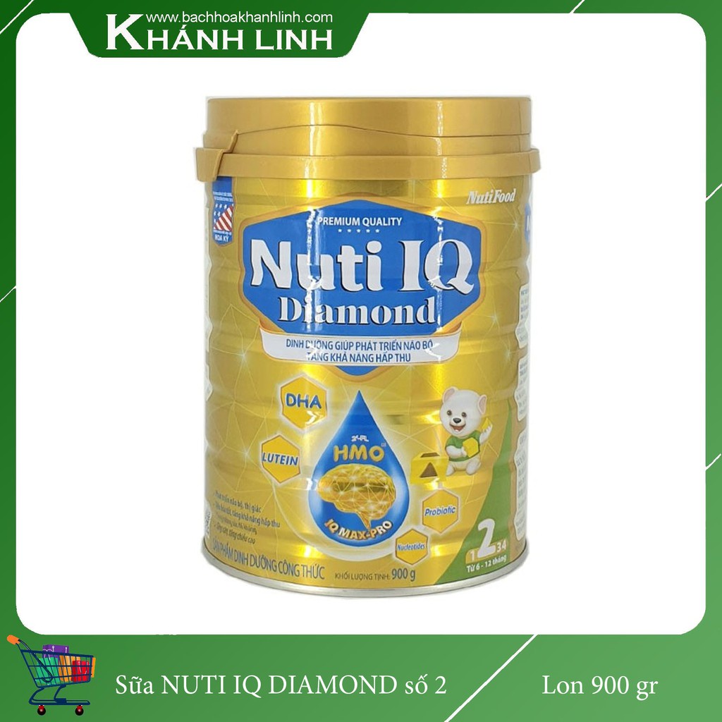 Sữa NUTI IQ Diamond số 2 Lon 900gr