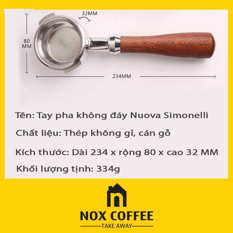 Tay Pha NOUVA SIMONELLI | Bottomless Portafilter NOUVA SIMONELLI