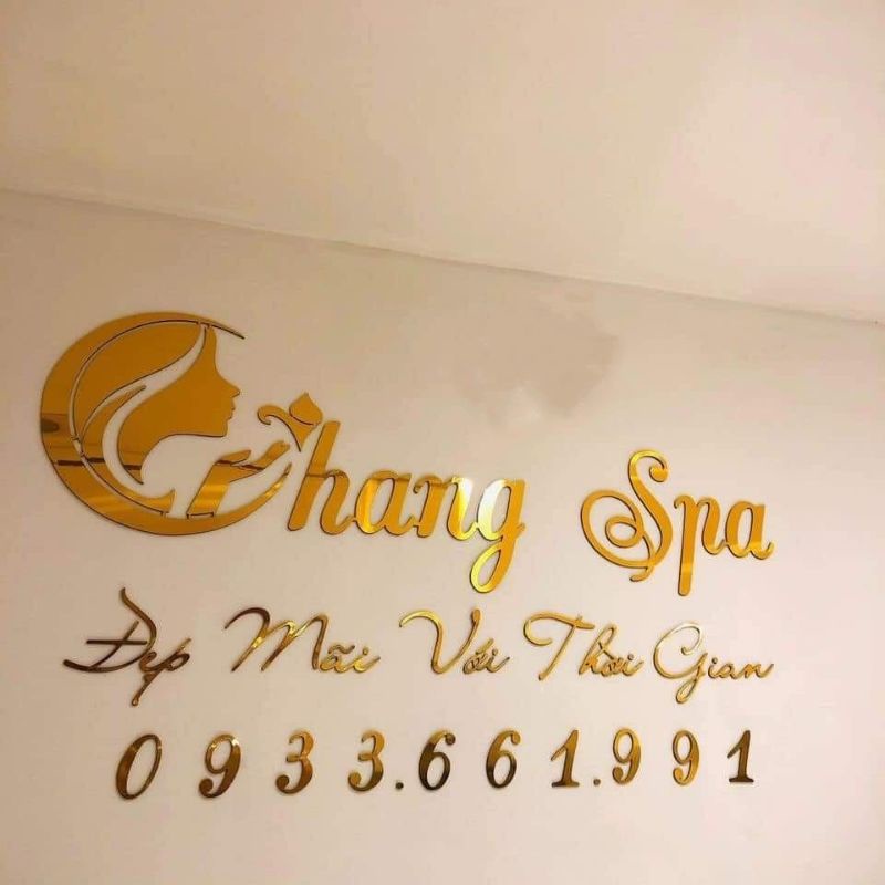 Chữ trang trí, chữ nổi, chữ dán tường dán biển hiệu, tiệm spa , nail
