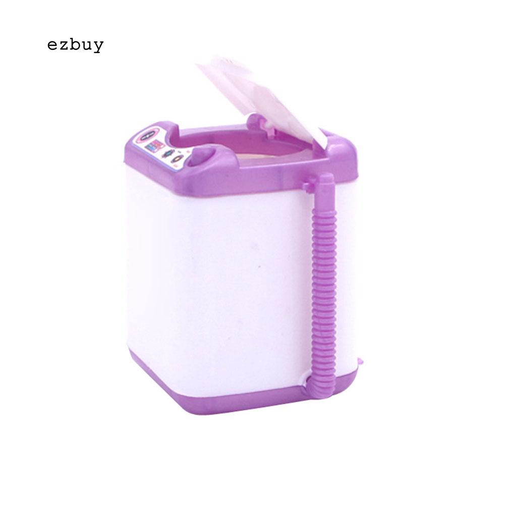 Mô hình máy giặt đồ chơi mini bằng silicon trang trí nhà búp bê cho trẻ