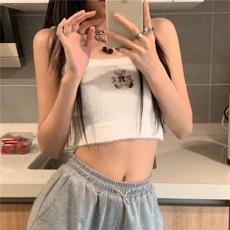 Áo lửng hai dây ZHELIHANGFEI thời trang xuân hè gợi cảm dành cho nữ