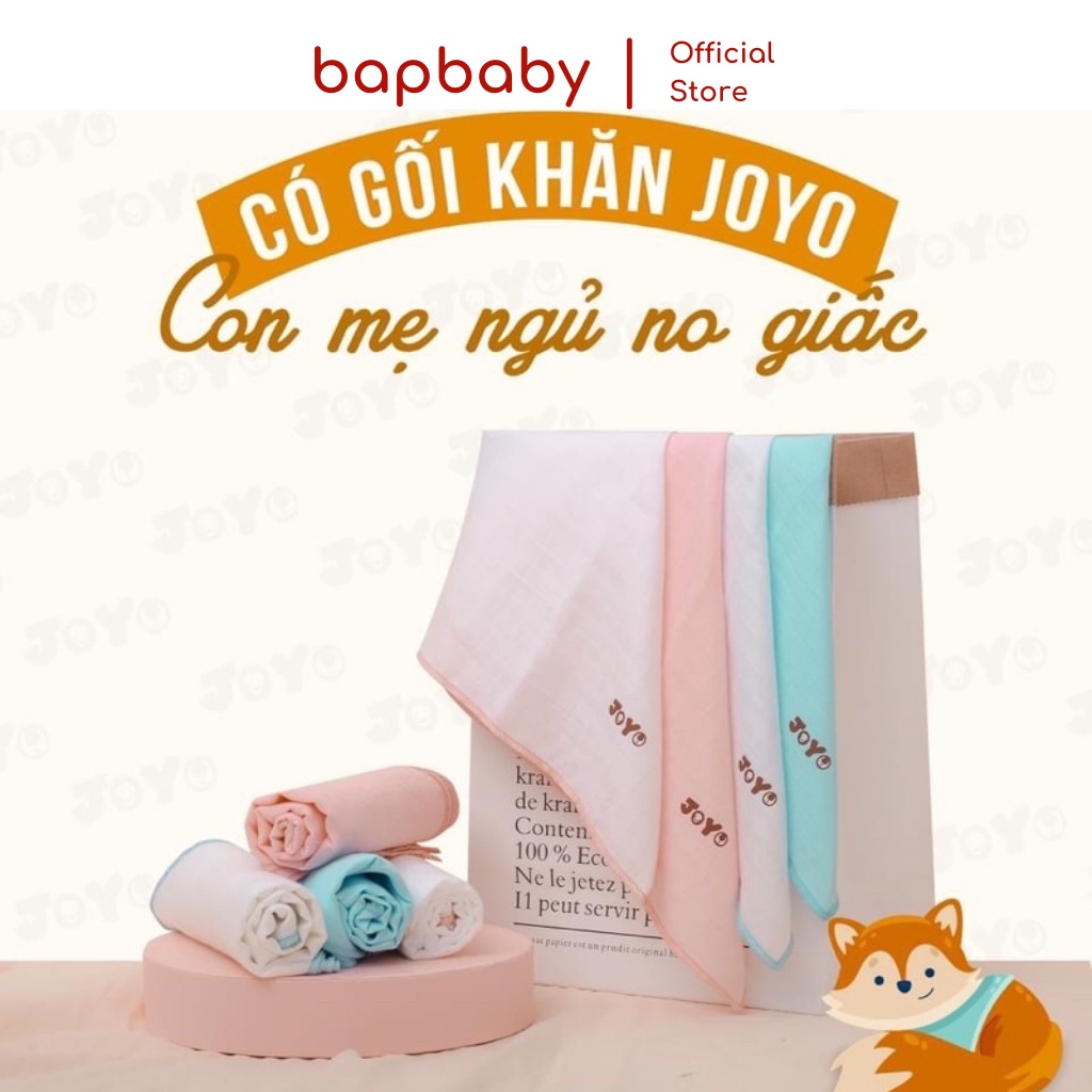 Khăn sữa cho bé JOYO Set 5 khăn sữa vải sợi tre, thấm hút tốt, kích thước 30x30 cm