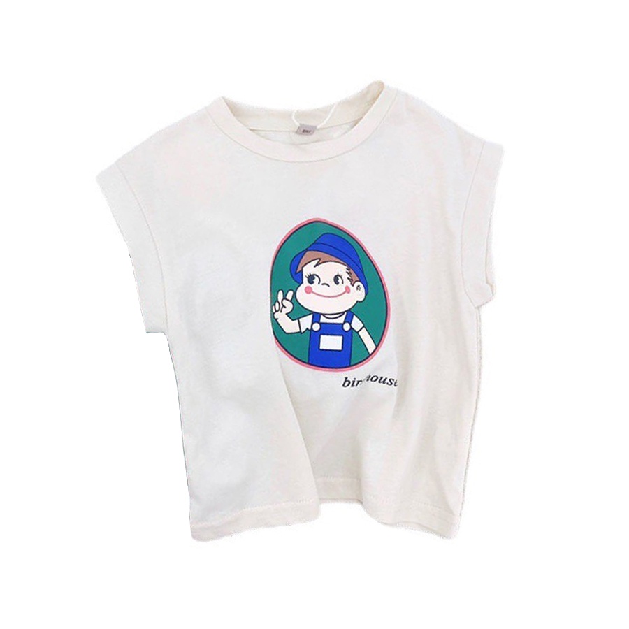 Bộ quần áo ngắn tay 3 lỗ bé trai KEYER KIDS chất cotton trẻ em (6 tháng - 5 tuổi) hình in hoạt hình SZ41