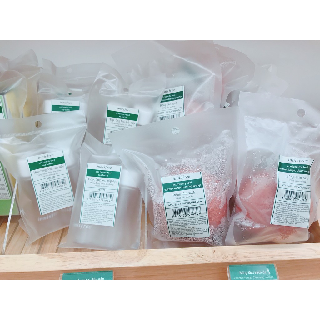 Bông rửa mặt Innisfree Beauty Tool Jeju Volcanic Konjac Cleansing Sponge