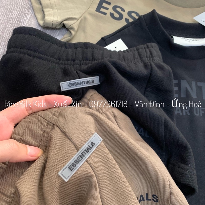Bộ cotton quần da cá Essntials cho bé