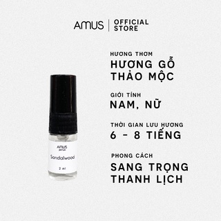 Tinh Dầu Nước Hoa Sandalwood Amus 2ml