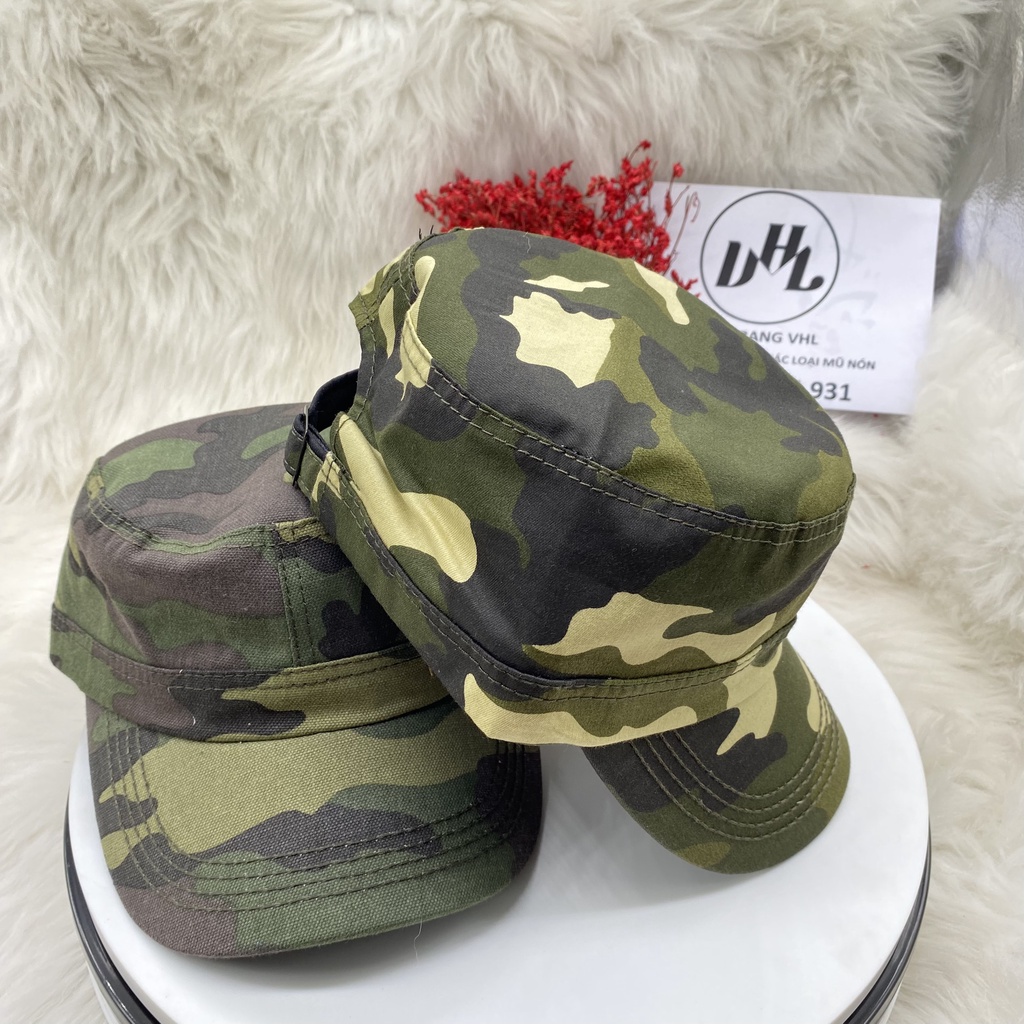 Mũ lưỡi trai, nón kết rằn ri Quân Đội vải Kaki dày thời trang cực ngầu (Ảnh thật)_ARMY02