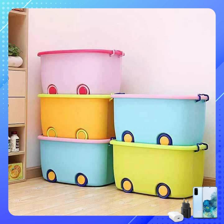 Combo 2 Thùng đựng đồ chơi có bánh xe loại to cho bé yêu