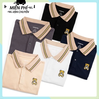 Áo phông polo nam nữ unisex tay lỡ AT8 genz_unisex, áo thun polo nam nữ form rộng chất cotton mát mềm mịn