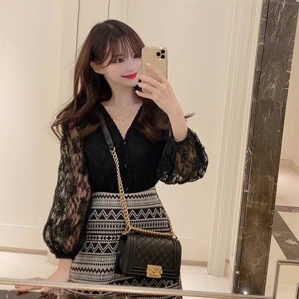 3107AR -ÁO REN NỮ ĐẸP GIÁ DẺ