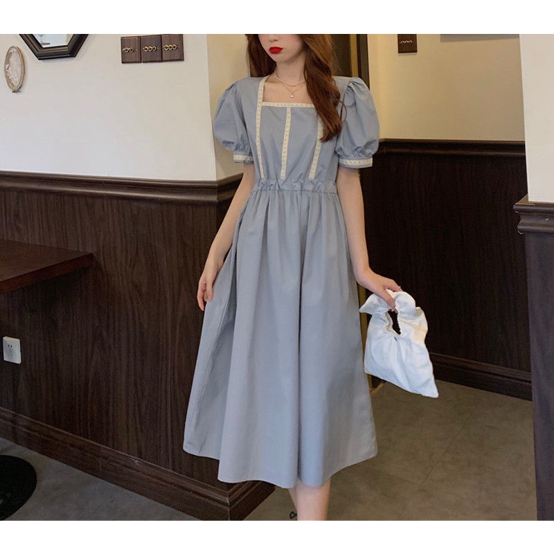 Đầm chiết eo phong cách retro thời trang cho nữ