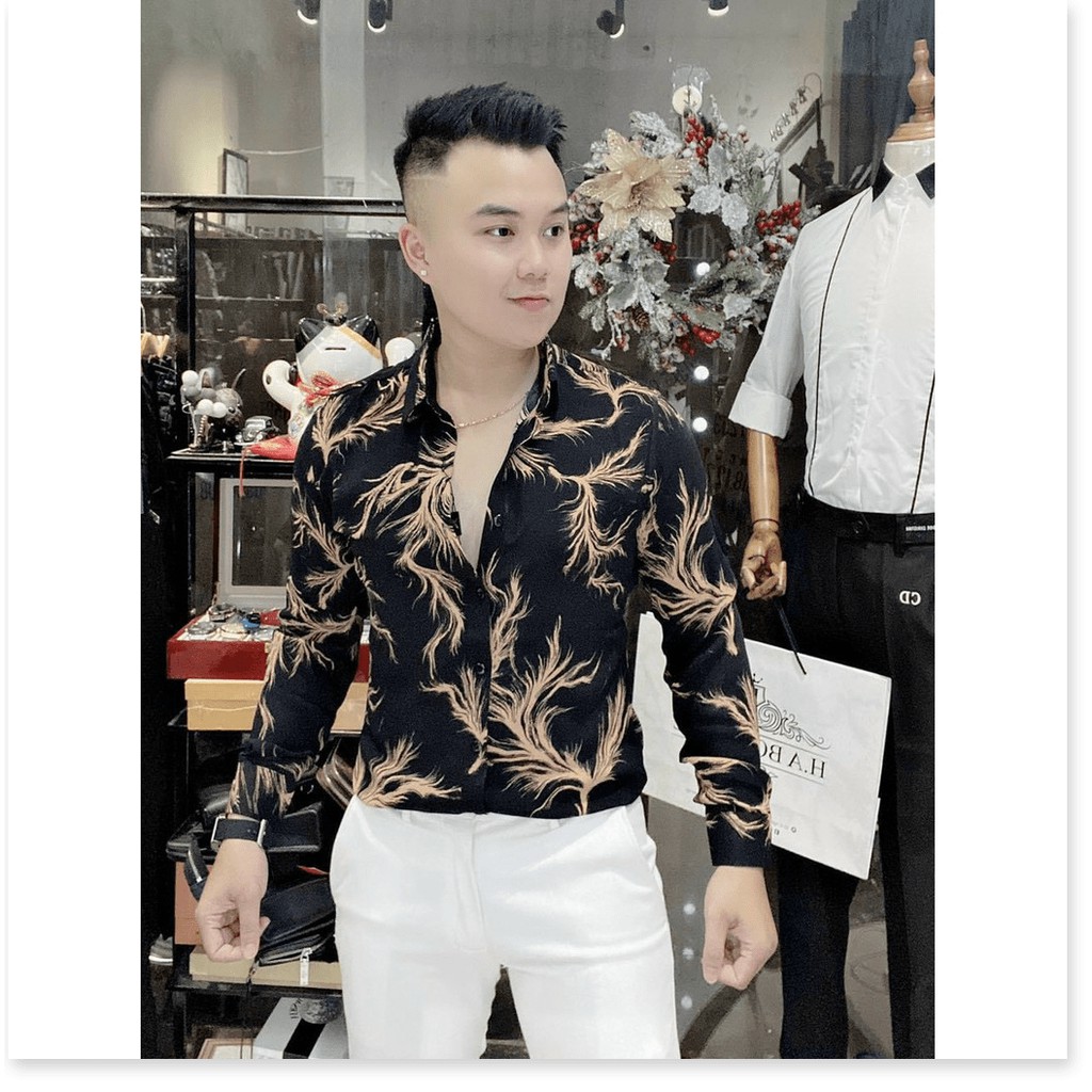 ÁO SƠ MI DÀI TAY NAM HỌA TIẾT CỰC ĐẸP - PHONG CÁCH KHÁNH AN STORE