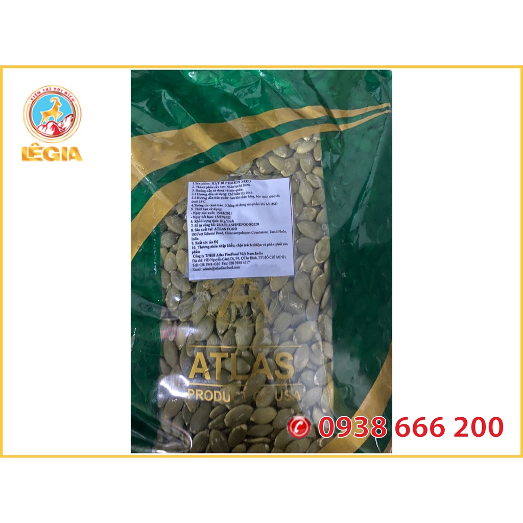 Hạt Bí PUMPKIN SEEDS Cao Cấp Nhập Khẩu 1KG