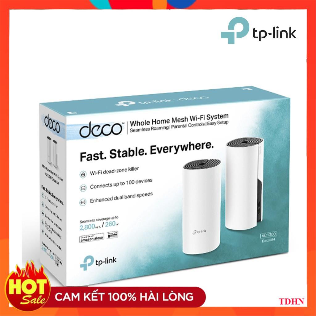 [Hãng] TPLink Hệ thống Wifi Mesh cho Gia đình AC1200 cho độ phủ wifi tuyệt vời Deco M4