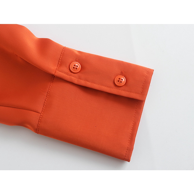 Zara Morocco full tag - Áo Zara sơ mi tone cam cực chất AT8SMG57N10