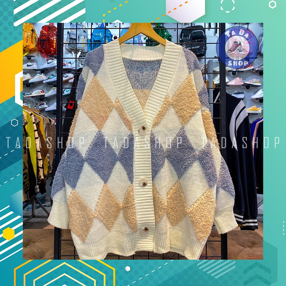 Áo khoác CARDIGAN LEN XÙ oversize Nam Nữ ảnh thật