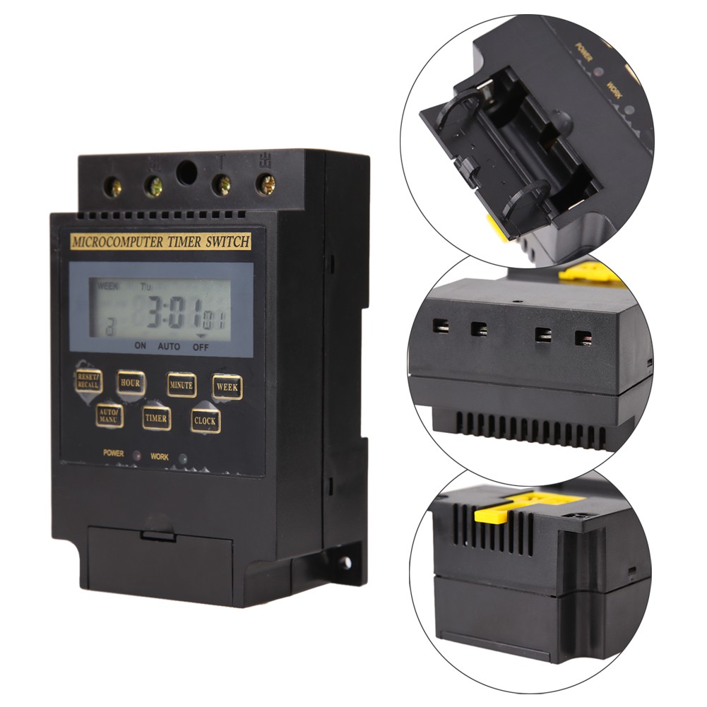 Norton❃ AC 220V LCD Microcomputer Timer Switch Programmable Controller KG316T