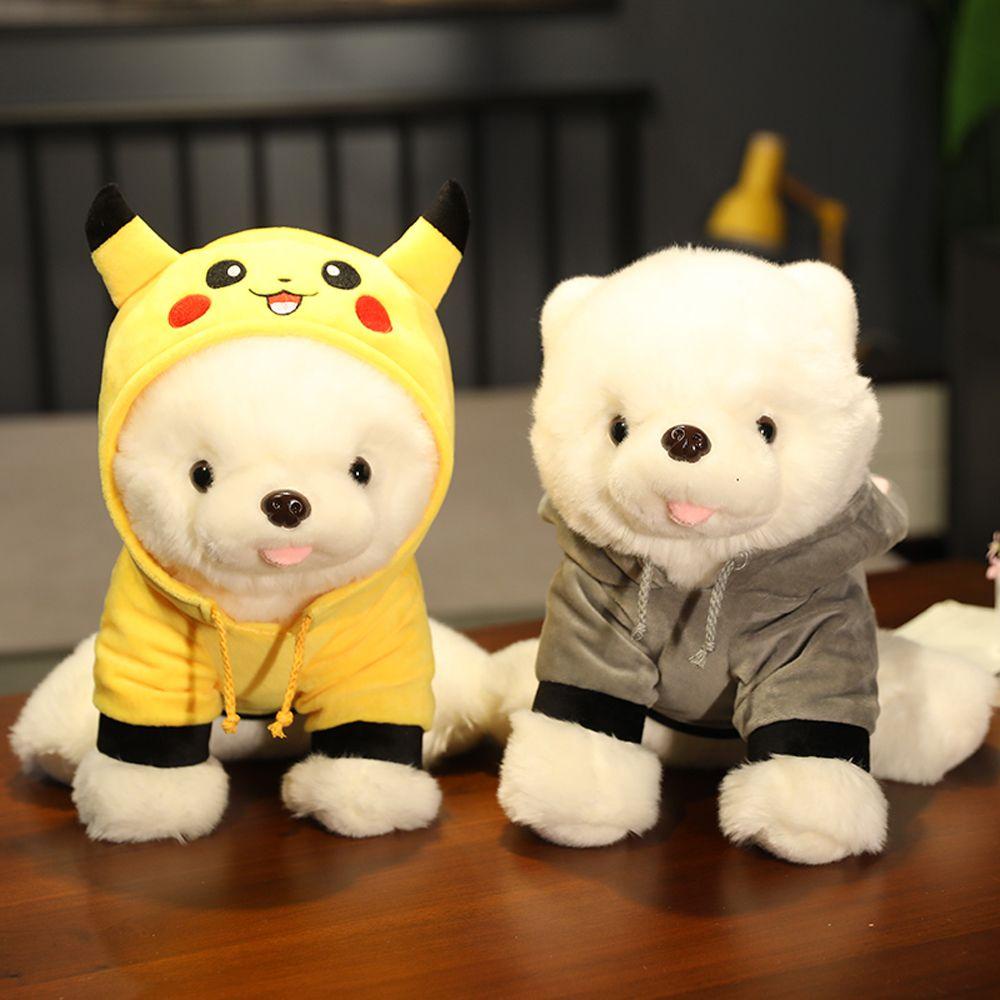 REBUY1 Đồ chơi nhồi bông Hình Chú Chó Pomeranian Dễ Thương Trang Trí Nhà Cửa