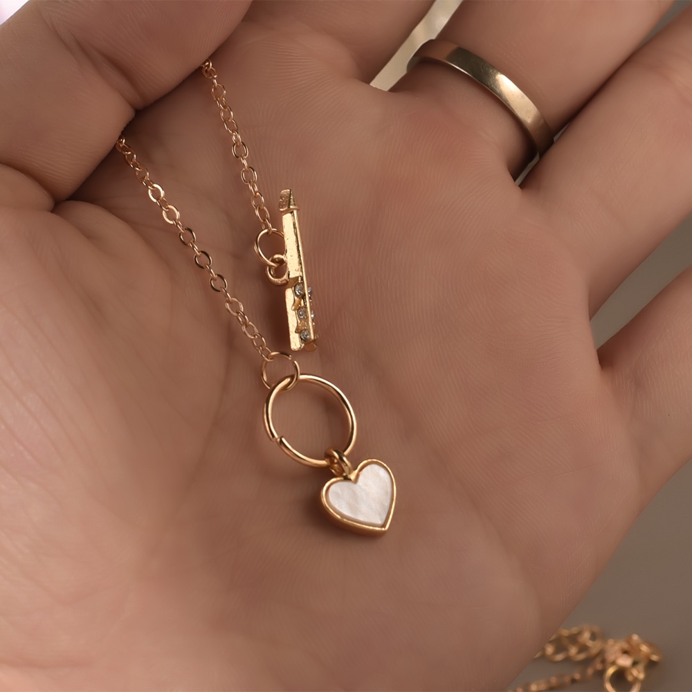 Vòng cổ Nữ Mặt Hình Mũi Tên One Mũi Tên Phong Cách Hàn Quốc Cá Tính