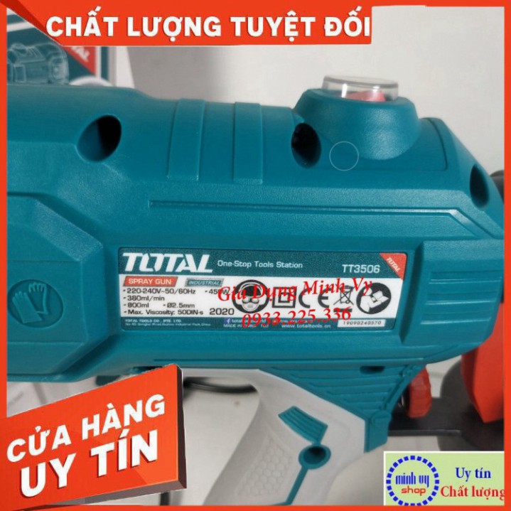 {HÀNG SẴN} 450W Máy phun sơn dùng điện TOTAL TT3506 nguyên zin nhé các bác