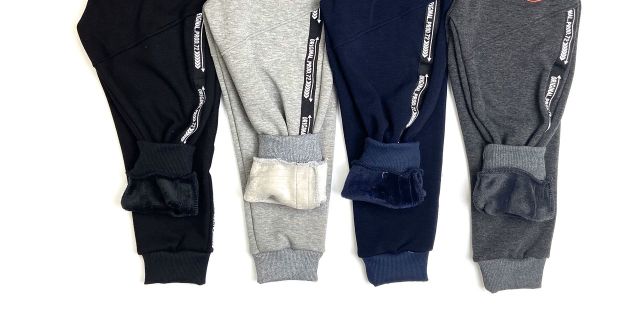 Quần nỉ lót lông dáng thể thao cho bé trai 22-24kg