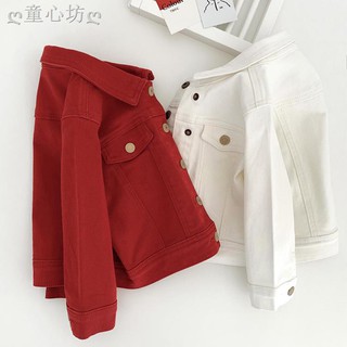Áo Khoác Denim Thời Trang Xuân Thu Cho Bé Gái