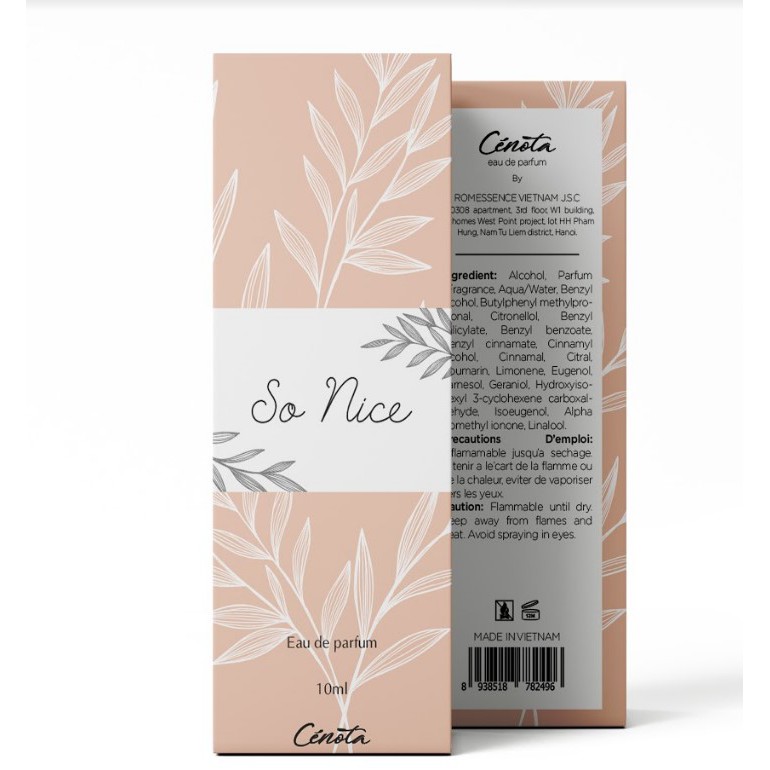 Nước hoa lăn Cenota So Nice 10ml