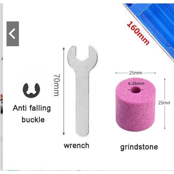 Bộ dụng cụ mài mũi khoan, cữ mài mũi khoan 2-12.5mm gắn máy khoan cầm tay