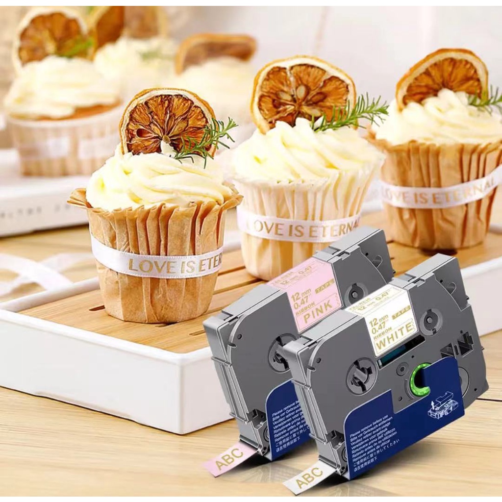 Cuộn dây ruy băng satin 12mm/18mm cho máy in nhãn Brother TZe P-Touch