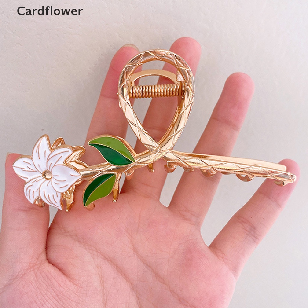 Kẹp Tóc Càng Cua Đính Hoa Lily Sang Trọng