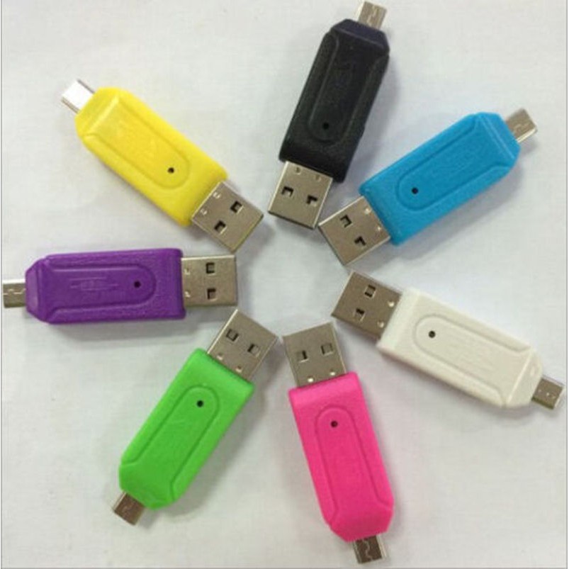 Micro USB OTG TF/SD Card Reader for Cellphone Tablet