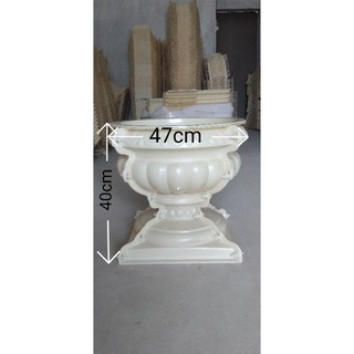 Khuôn đúc chậu cảnh hình ly chân vuông rộng 47 cao 40 cm