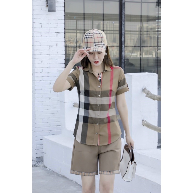 Sơ mi kẻ burberry cao cấp