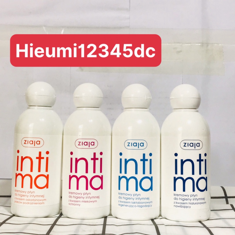 Dung dịch vệ sinh phụ nữ Intima ZIAJA Ba Lan size 200ml