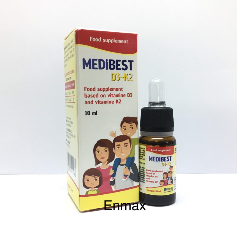 Medibest D3-K2- giúp hấp thu và tăng cường chuyển hóa canxi vào xương cho xương chắc khỏe