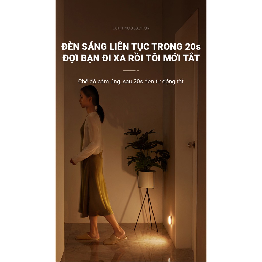 Đèn LED cảm ứng trong đêm có người đi qua tự động sáng,sử dụng pin sạc cao cấp để cầu thang,phòng ngủ,phòng tắm,tủ áo