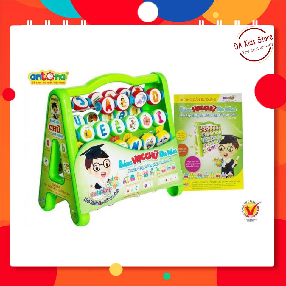 Đồ Chơi Kệ Học Đa Năng Chữ Cái In Hoa Và Chữ Cái In Thường - Hàng Chính Hãng Antona Việt Nam