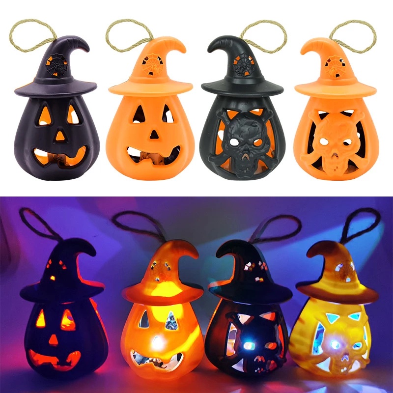 Đèn Lồng LED Hình Quả Bí Ngô Trang Trí Halloween