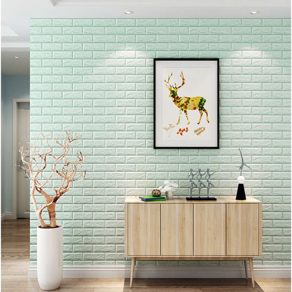 Gạch Xốp dán tường 3D Keo dán tường Trang trí nội thất Giấy dán tường Không thấm nước Thiết kế Sticker cho Phòng ngủ | BigBuy360 - bigbuy360.vn