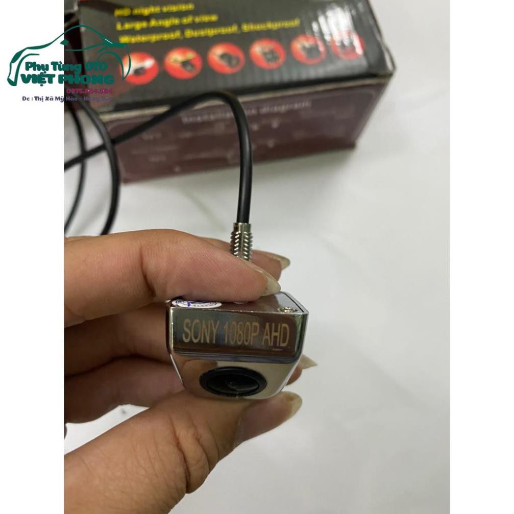 Camera lùi ô tô AHD 1080 chíp sory góc rộng, vỏ kim loại chrome sáng bóng, ống kính lồi, độ nét cao | BigBuy360 - bigbuy360.vn
