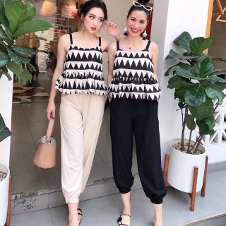 Bộ mặc nhà - zich zac hai dây