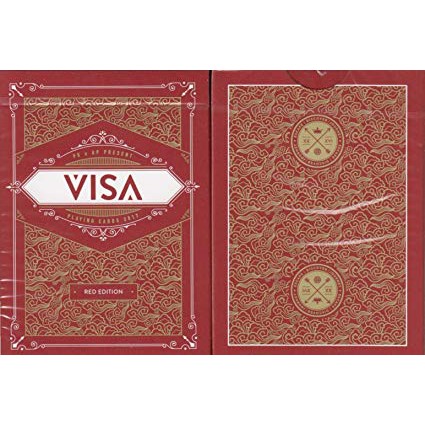 Bộ Bài Tây Visa playing cards red [ Hàng Mỹ ]