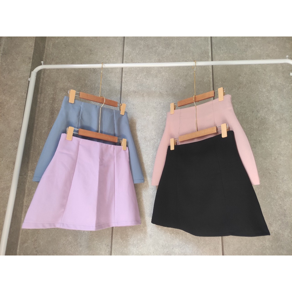Chân Váy Chữ A ⚡ Chân Váy Dáng Chữ A Lưng Cao Siêu Tôn Dáng